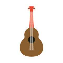 Naklejka na ściany i meble traditional mexican guitar instrument icon