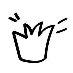 crown. doodle writing design vector element