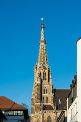 Fototapeta na wymiar Turm der Frauenkirche in Esslingen