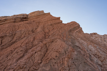 Fototapeta na wymiar Landscape of barren jagged rock formation at Mecca Wilderness in southern California