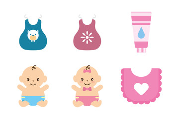 bundle of baby set icons