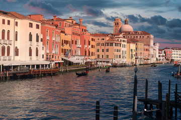 Water channels in the city of Venice