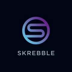 monogram / initial S. letter S logo design vector. with line art concept