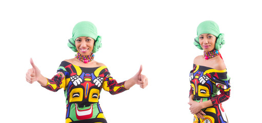 Young japanese woman in stylish clothing