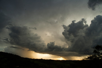 Fototapeta premium Sunset in the state of Minas Gerais, Brasil.