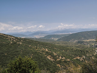 Fototapeta na wymiar Panoramic views of the Pyrenees. Aragon. Huesca Spain