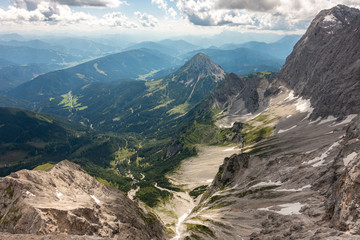 mountains and blue sky