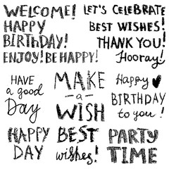 Happy Birthday Text Illustrations stock photos and royalty-free images ...