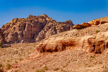 Fototapeta premium Mountains around Petra valley. Jordan, Petra