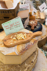 cheese on cutting board - 308104905
