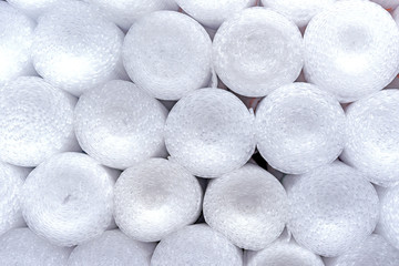 Bubble wrap in rolls. Background of bubble wrap.
