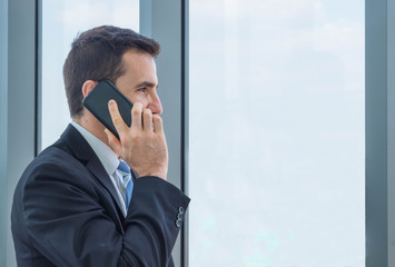 Business men call on business matters