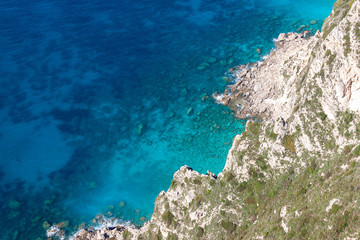 view of an island in the sea