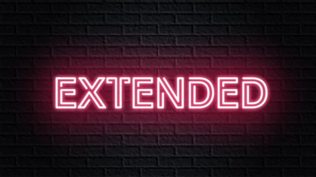 red neon video animation extended