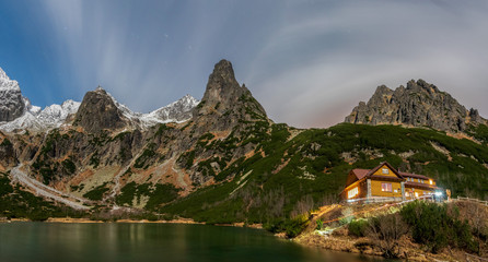 Zelené pleso lake in High Tatras mountains