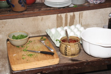 Küche in mittelalterlicher Burg 