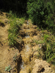 Waterfalls on the Borosa River route in the Natural Park of the Sierra de Cazorla, Segura and Las Villas. In Jaén, Andalusia. Spain