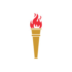 torch icon vector design symbol