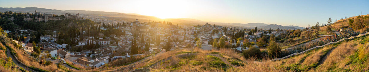 Sunset over Granada 