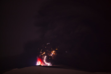 The 2010 eruptions of Eyjafjallajökull were volcanic events at Eyjafjallajökull in Iceland which, although relatively small for volcanic eruptions, caused enormous disruption to air travel.