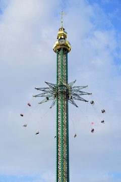 Vertical Parter in the Historical Amusement Park in Vienna, Austria, Europe