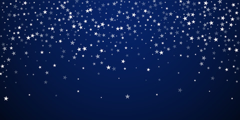 Fototapeta premium Random falling stars Christmas background. Subtle 