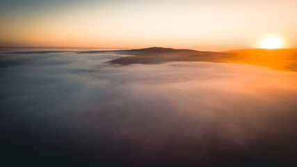 Fototapeta na wymiar Meer aus Nebel
