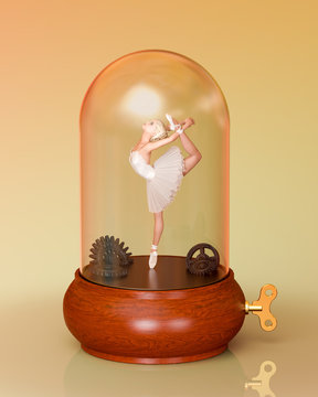 3D ballerina tutu in Music Box.