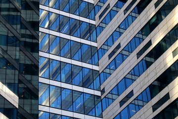 Photo macro glass modern architectural fragments of buildings
