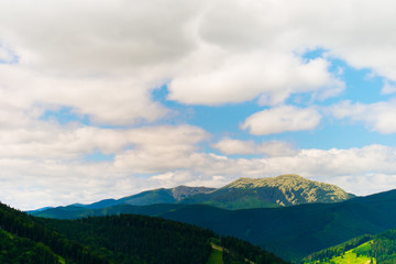 Panorama of the Carpathian Mountains