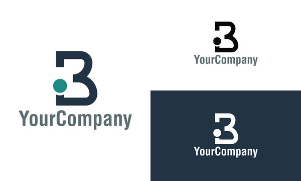 Letter B and 3 logo icon design template elements. Simple minimalist template graphic illustration. Creative vector emblem, for icon or design concept.