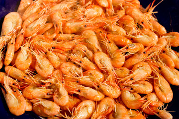 Dish with shrimp