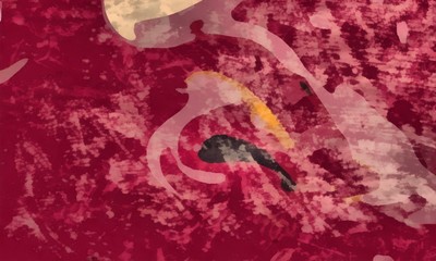 Abstract marble acrylic background. Watercolor swirl texture. Psychedelic vortex crazy art. Unusual waves design pattern. Warm and very bright colors