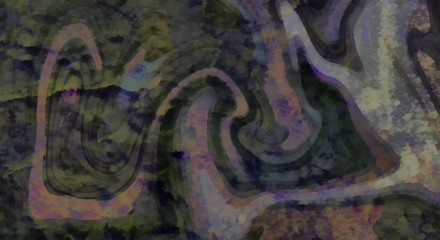 Abstract marble acrylic background. Watercolor swirl texture. Psychedelic vortex crazy art. Unusual waves design pattern. Warm and very bright colors