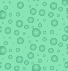 Abstract neo mint color background with bubbles.
