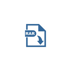 RAR file format icon vector design symbol
