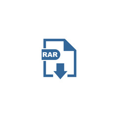 RAR file format icon vector design symbol