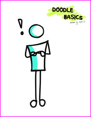 People Strichmännchen Doodle Sketchnote Template for Workshops, Seminar, Flipchart and Graphic Recording