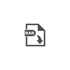 RAR file format icon vector design symbol