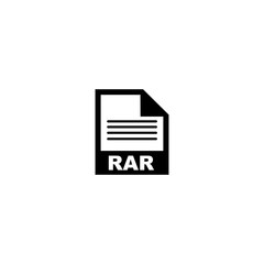 RAR file format icon vector design symbol