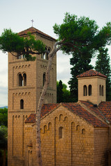 Fototapeta premium BARCELONA, SPAIN: architectural complex Poble Espanyol the Spanish village.