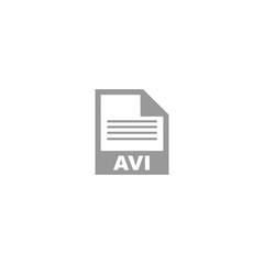 AVI file format icon vector design symbol