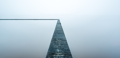 Long exposure lake