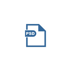PSD file format icon vector design symbol