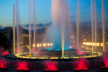 Magic Fountain of Montjuïc, Barcelona, Catalonia, Spain 