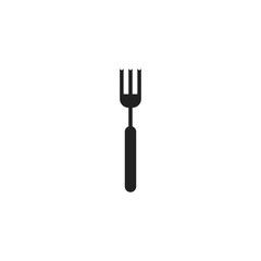 Fork icon. Kitchen tool symbol. Logo design element