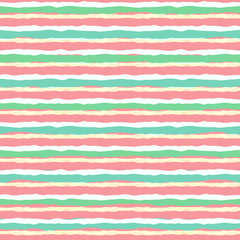 Seamless pattern of colorful watercolor stripes hand drawn texture for paper, fabric, backdrops, wrapping
