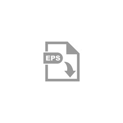 EPS file format icon vector design symbol