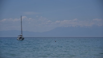 sailboat on the sea