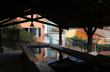 Old washing house - old Provence town Hyères - France